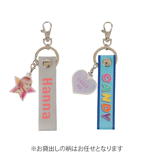 アクリル付きループキーホルダー