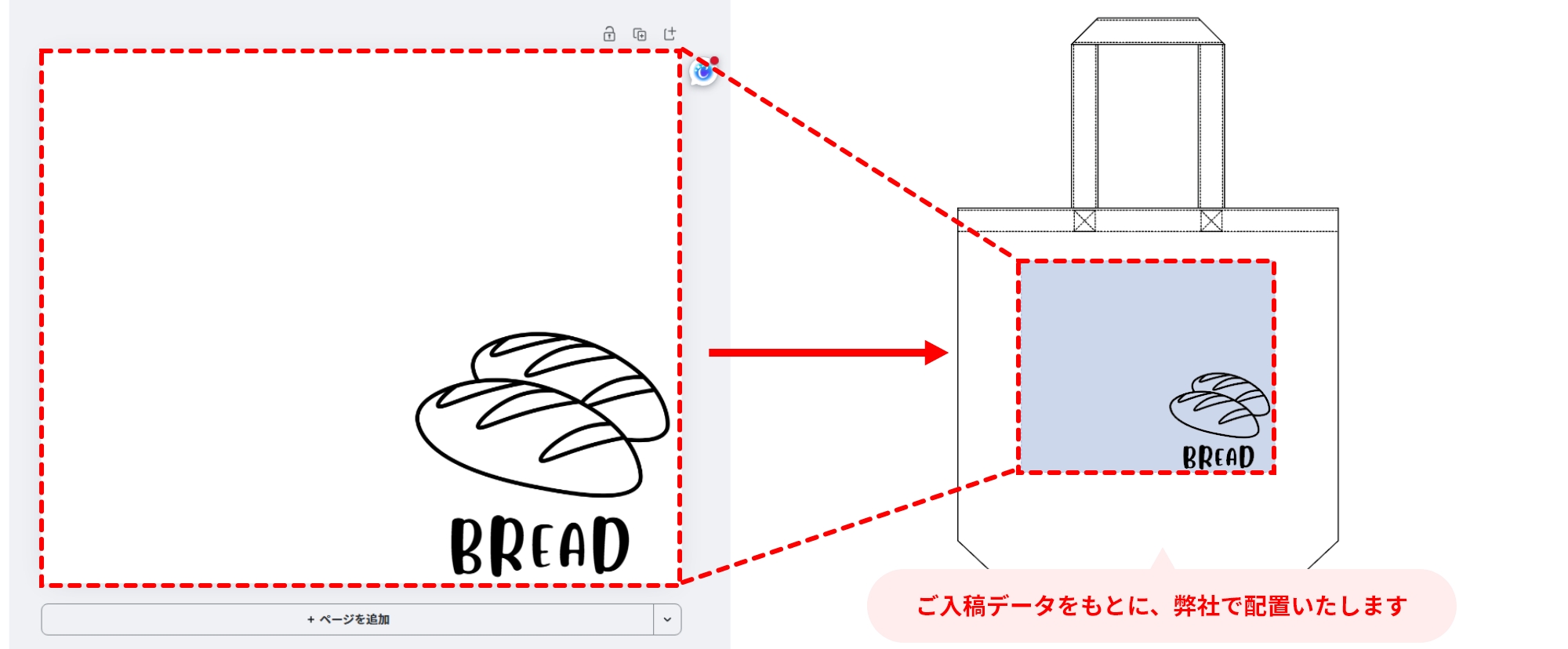 印刷位置を指定する