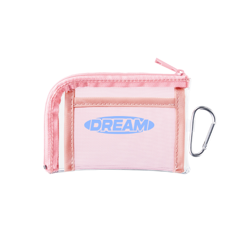 メッシュポケットクリアミニポーチ(カラビナ付)