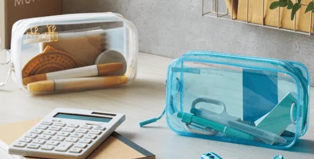 ペンケース型クリアポーチ