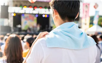 野外フェス・イベントに使いやすいクールタオル