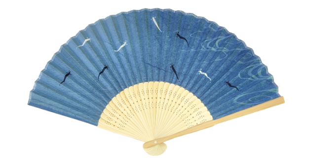 鮎柄のオリジナル扇子