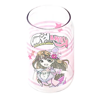 フルカラー印刷対応 缶型グラス クリア 330ml