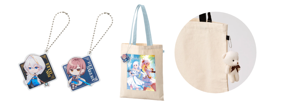 トートバッグ＋アクリルキーホルダー