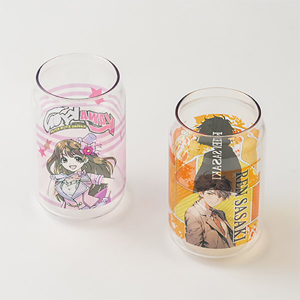 フルカラー印刷対応　缶型グラス(330ml)　クリア