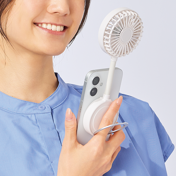 マグネット対応充電式フレキシブルアームファン