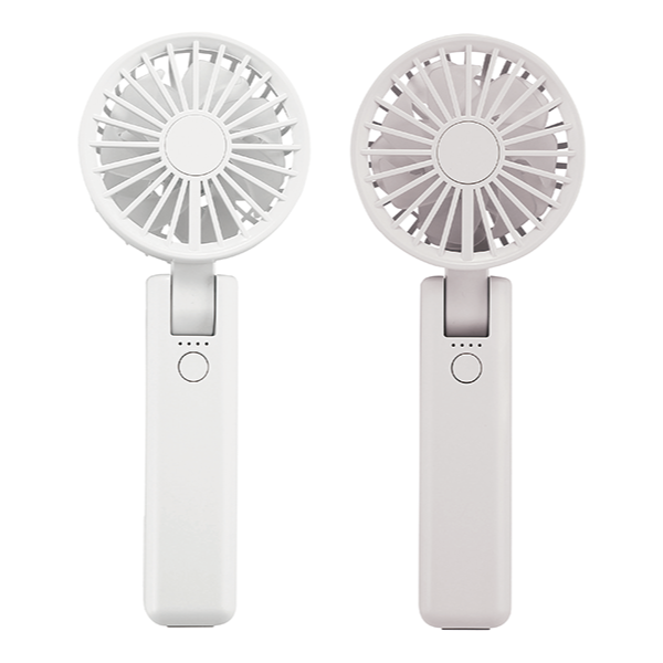 折りたたみ式2WAYダブルファン(カラビナ付)