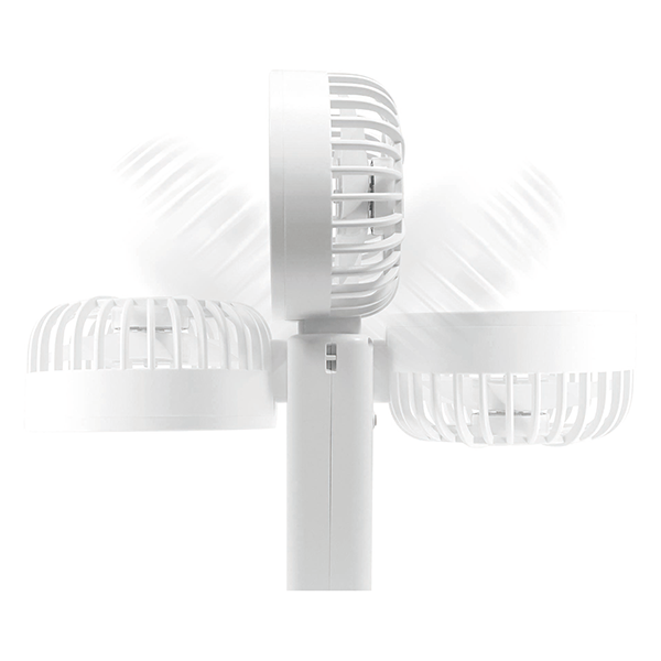 折りたたみ式2WAYダブルファン(カラビナ付)