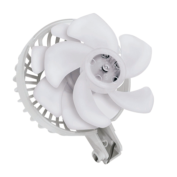 折りたたみ式2WAYダブルファン(カラビナ付)