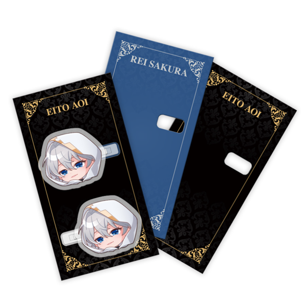 アクリルヘアクリップ専用　取り付け台紙(2個用)