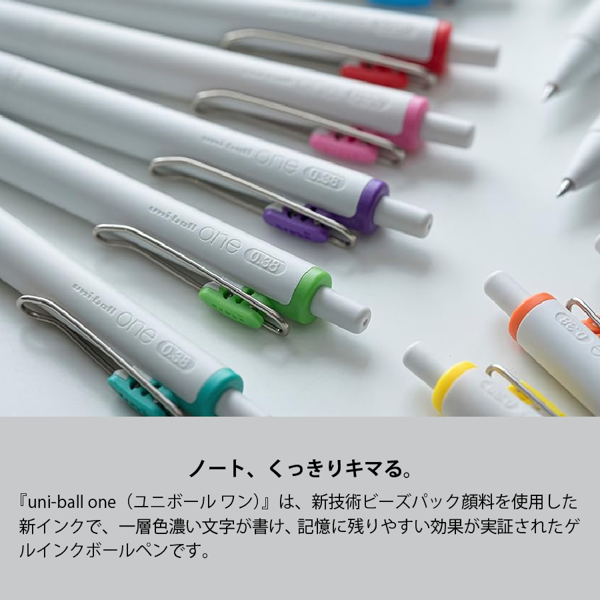 ユニボールワン ボールペン 0.38mm