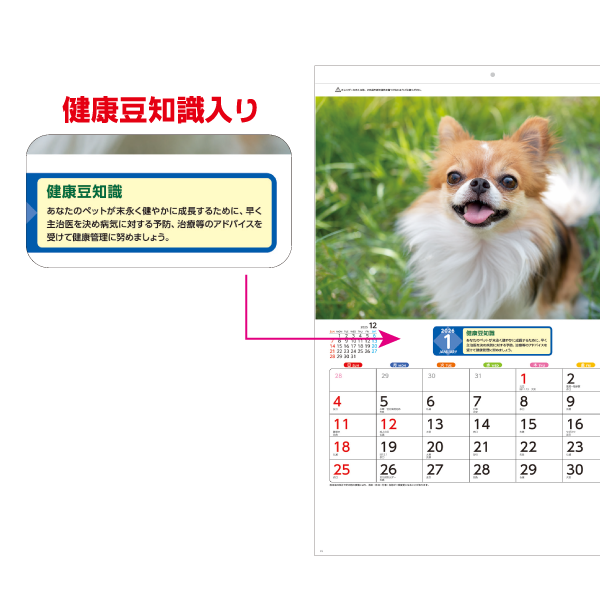 2026年壁掛カレンダー リトルペット