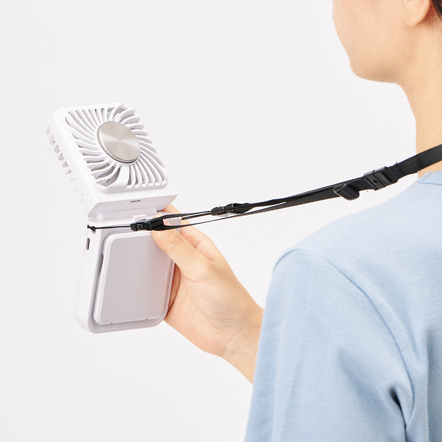 スマホスタンド付冷却プレートUSBファン