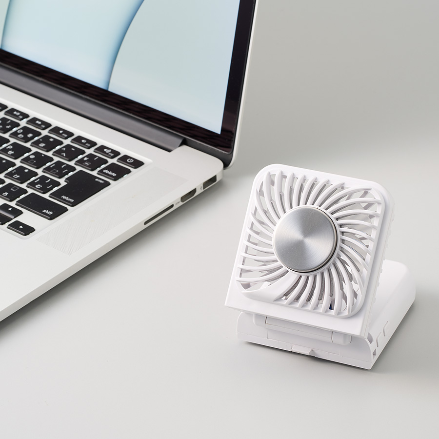 スマホスタンド付冷却プレートUSBファン