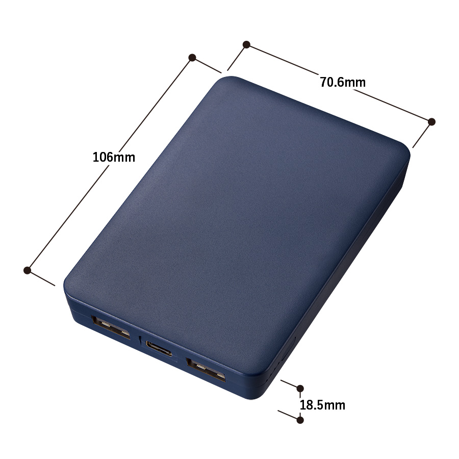 全面印刷できるモバイルチャージャー8000 スクエア