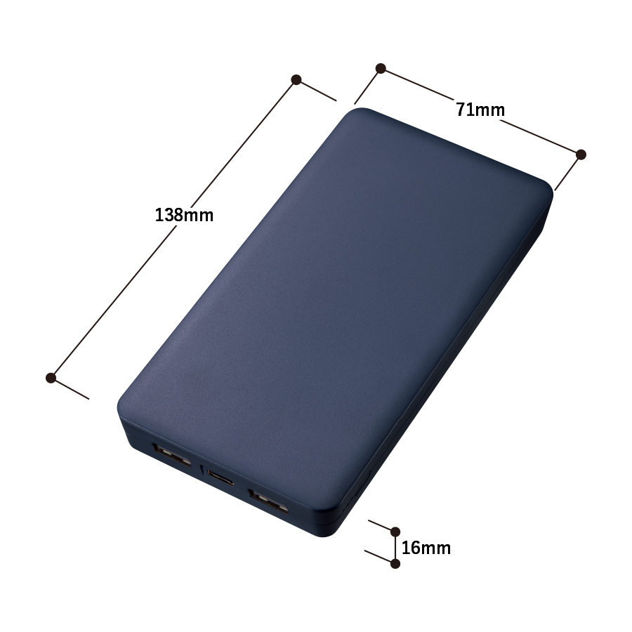 全面印刷できるモバイルチャージャー10000 スクエア