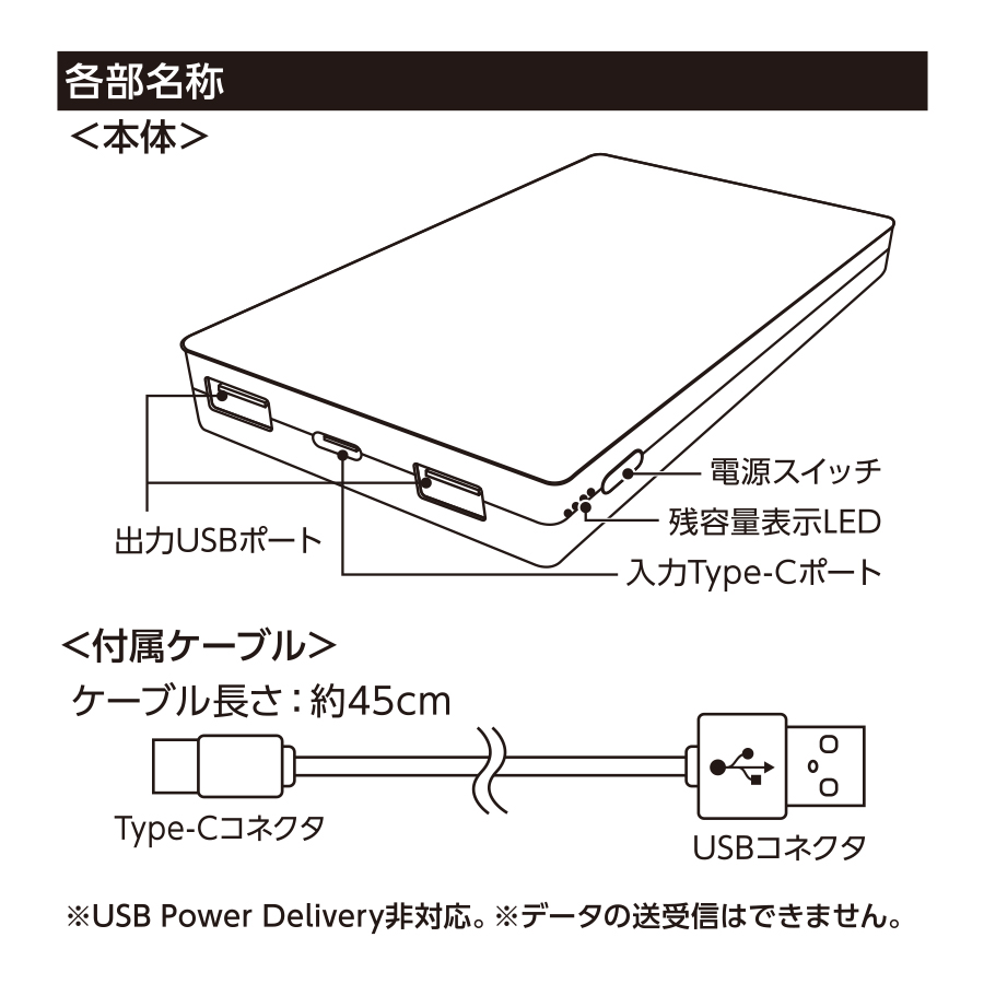 全面印刷できるモバイルチャージャー10000(リン酸鉄使用)