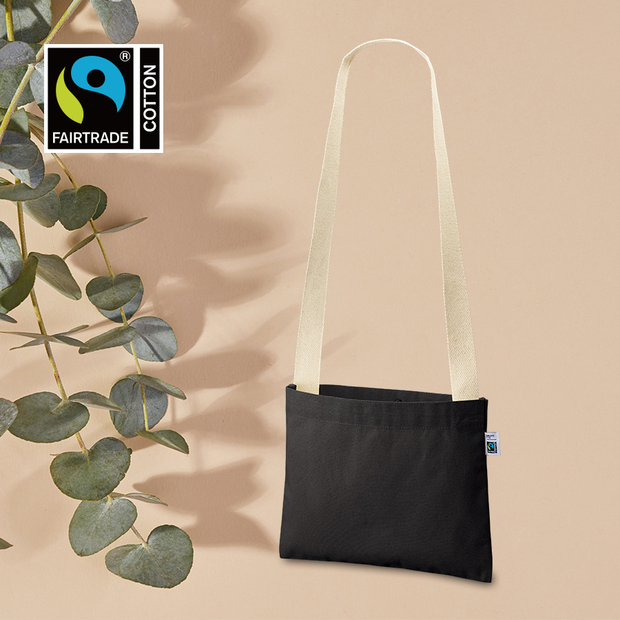 オリジナル フェアトレードコットンキャンバスサコッシュ