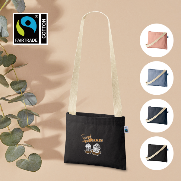 オリジナル　フェアトレードコットンキャンバスサコッシュ