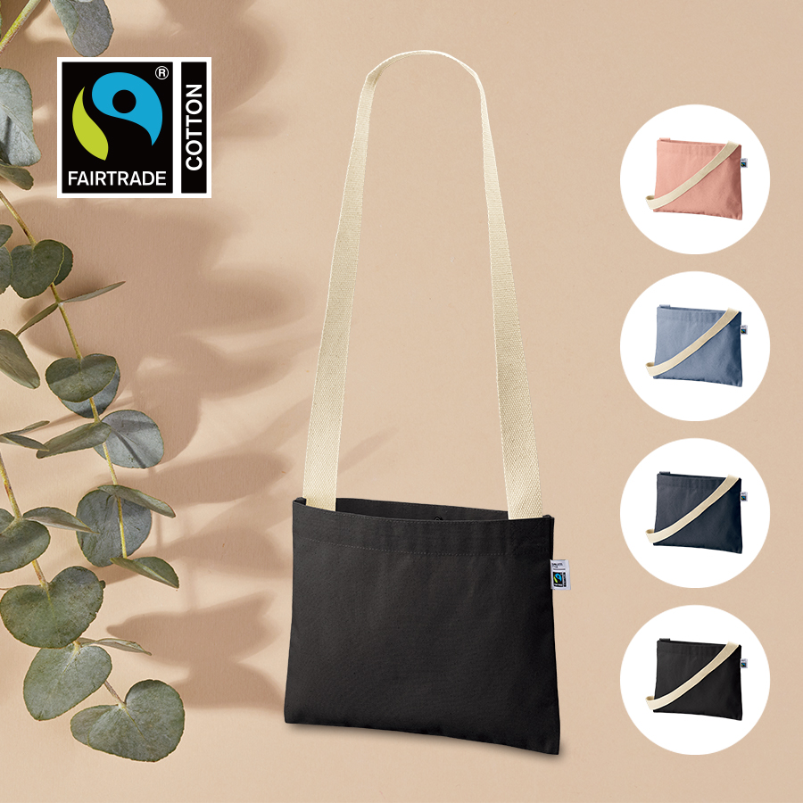 オリジナル フェアトレードコットンキャンバスサコッシュ