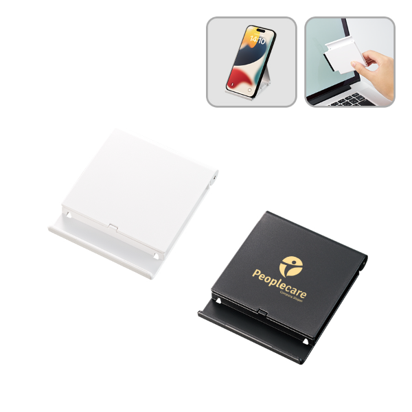 スマホスタンドにもなるPC2WAYクリーナー