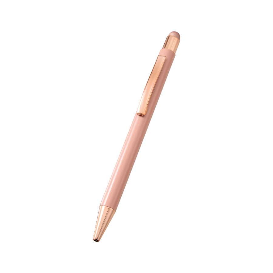 タッチペン付ワンカラーボールペン(再生アルミ)