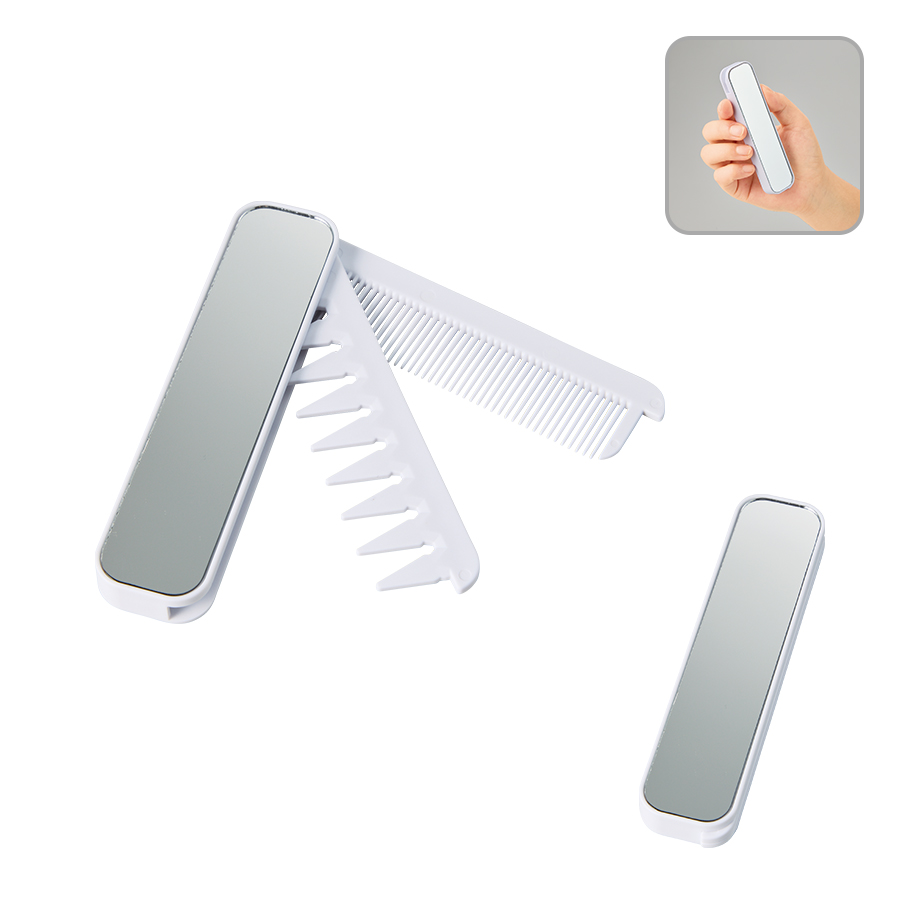 折りたたみツインコーム(ミラー付)