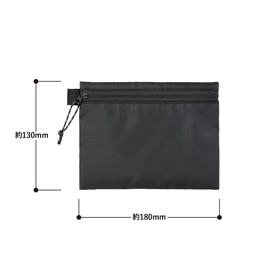 リップストップフラットポーチ(S)