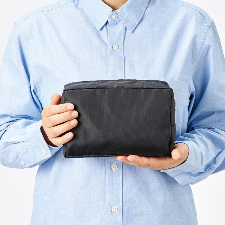 リップストップスクエアポーチ(L)