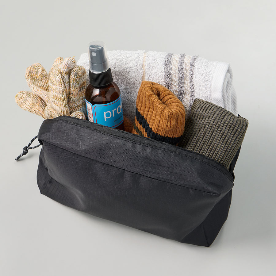 リップストップスクエアポーチ(L)