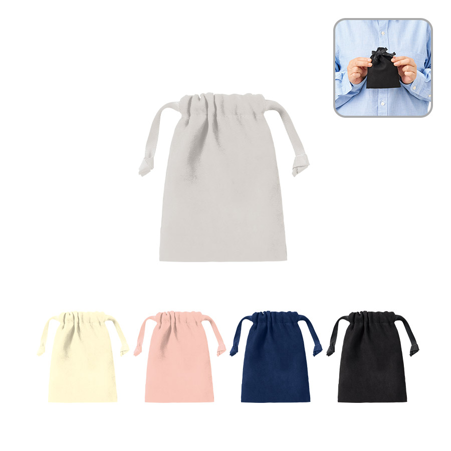 スウェード風巾着(S)