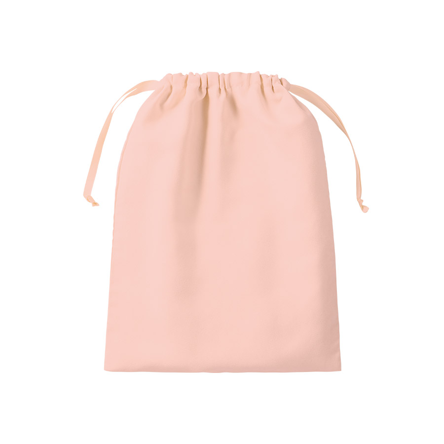 スウェード風巾着(L)