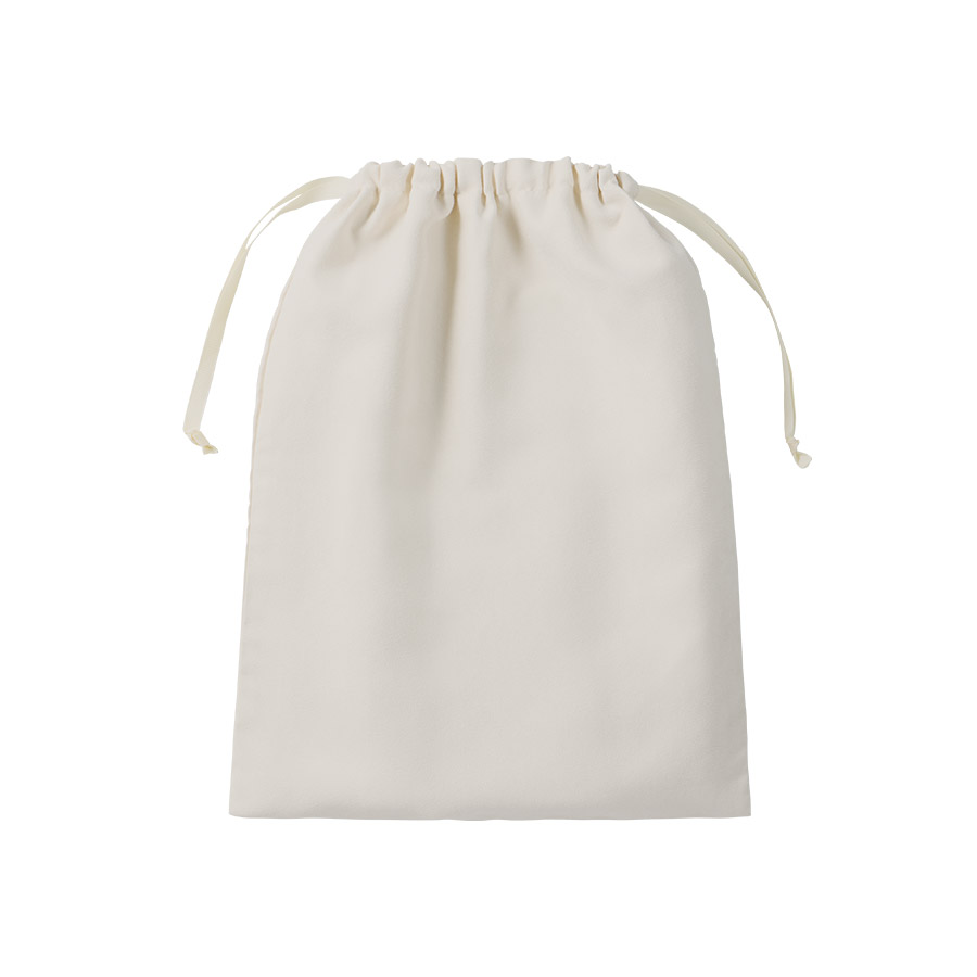 スウェード風巾着(L)