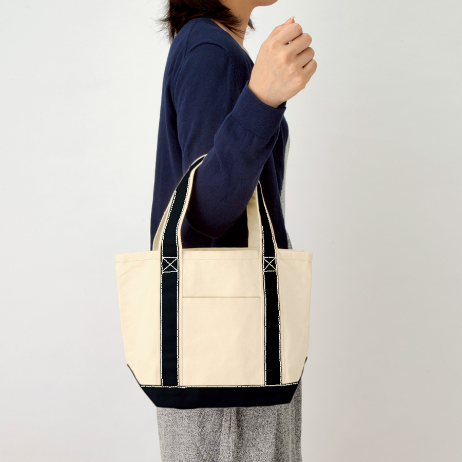 オリジナル キャンバスバイカラートートバッグ(S)