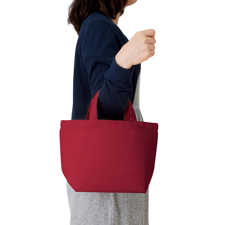 オリジナル　ウォッシュキャンバストートバッグ(S)　ワインレッド