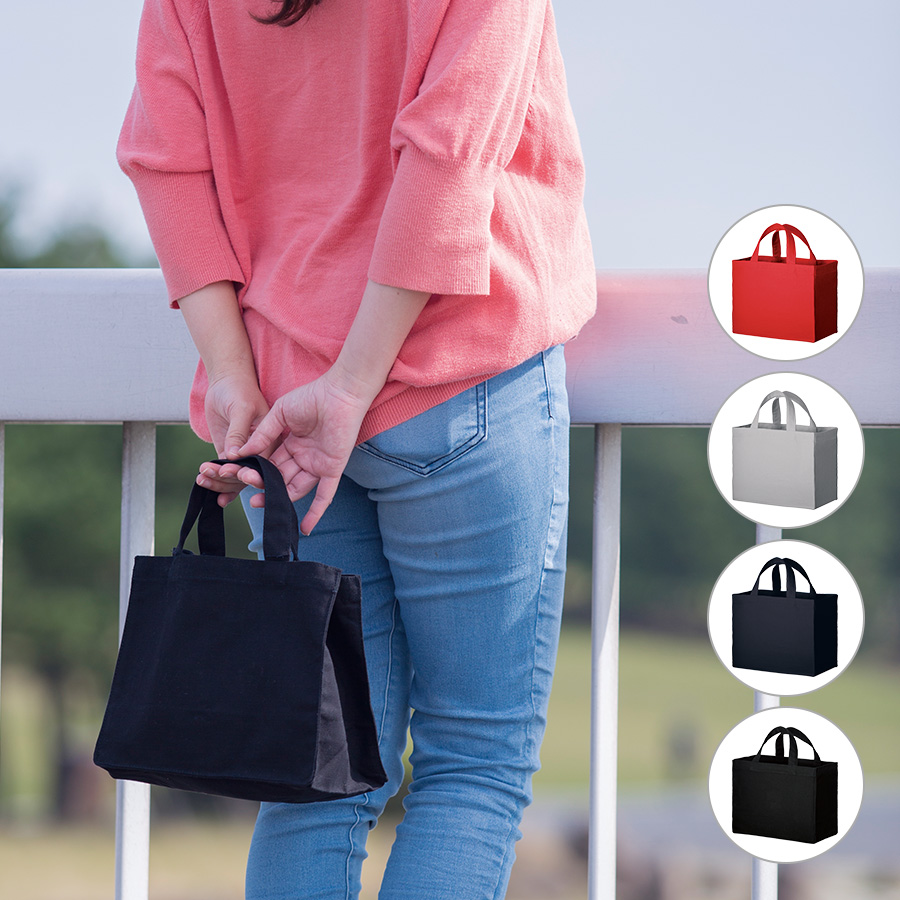 オリジナル　キャンバスボックスランチトートバッグ