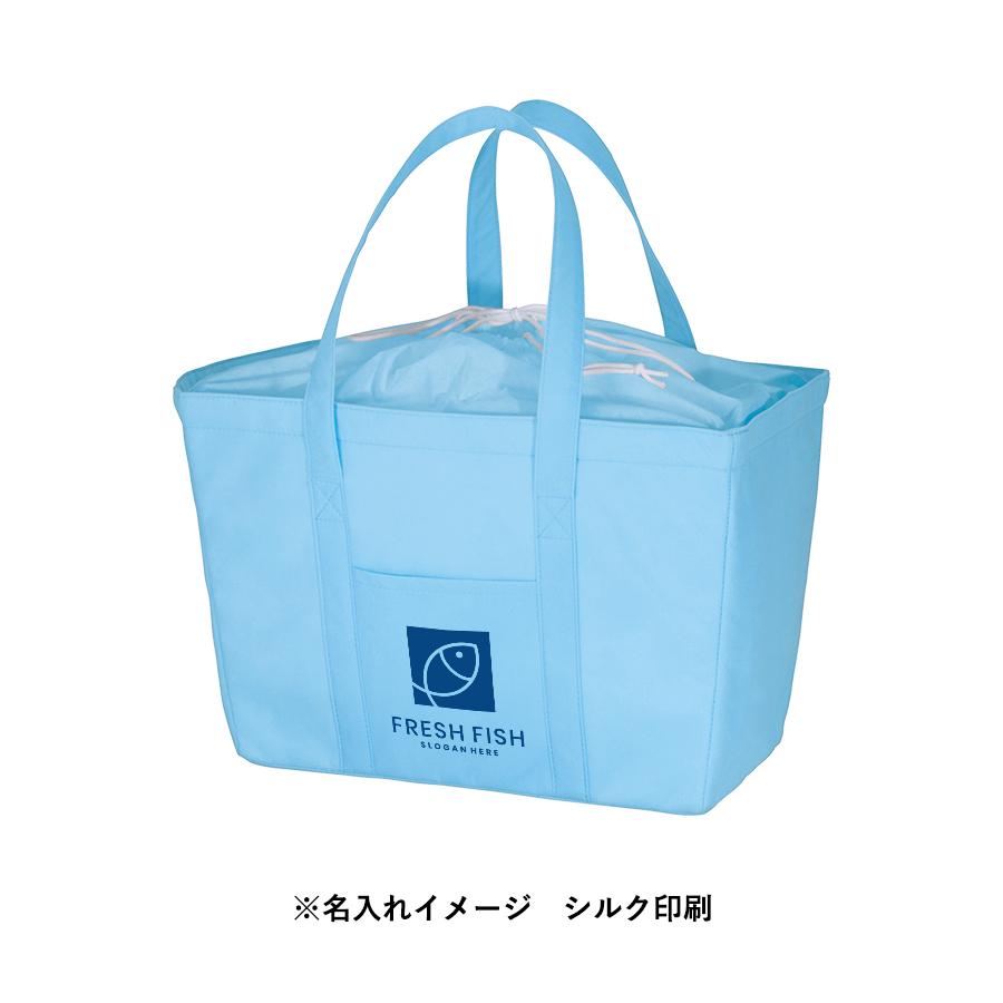 オリジナル 不織布保冷レジカゴトートバッグ