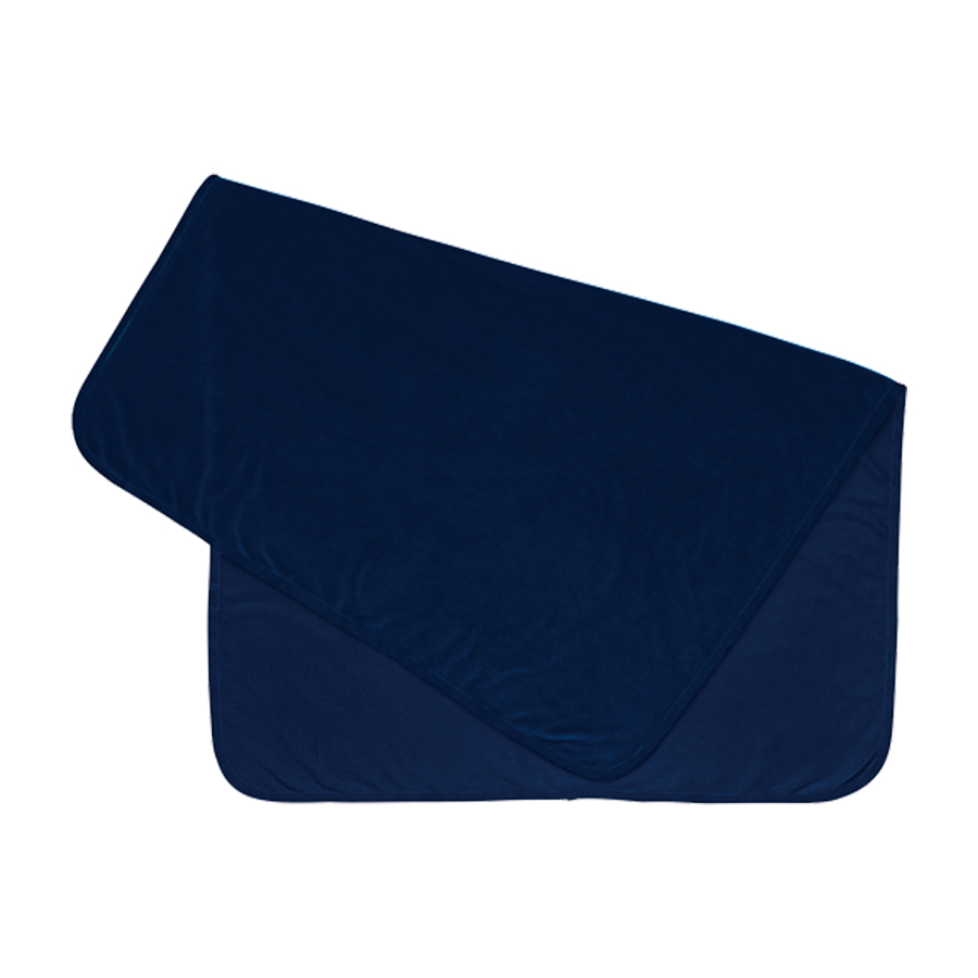 オリジナル スムースフリースブランケット(L) ブラック・ネイビー