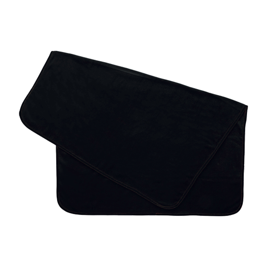 オリジナル スムースフリースブランケット(L) ブラック・ネイビー