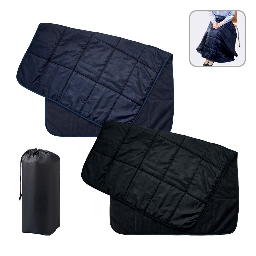 オリジナル　キルトフリースブランケット(巾着付)