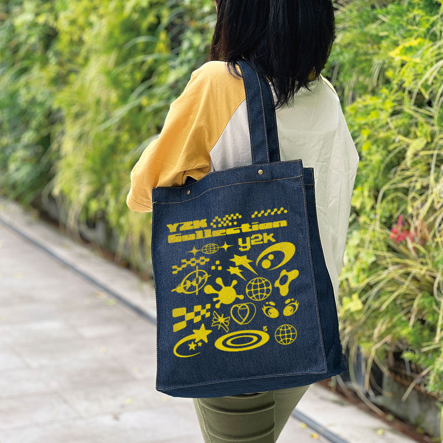 デニムボックススタッズトート インディゴ