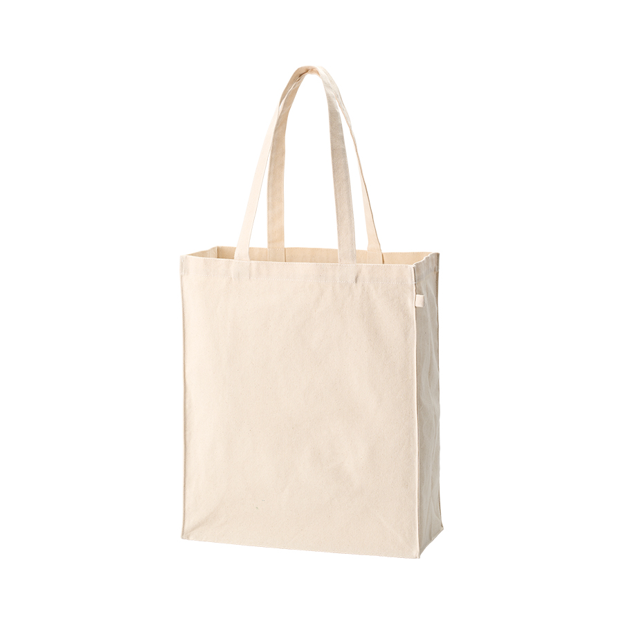 キャンバスボックストートバッグループ付 ナチュラル