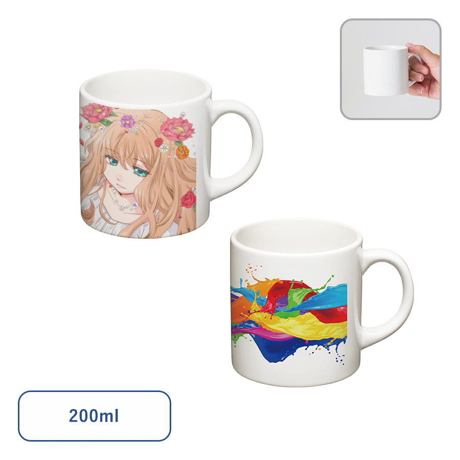 オリジナル　フルカラープリントマグカップ(S)　ホワイト