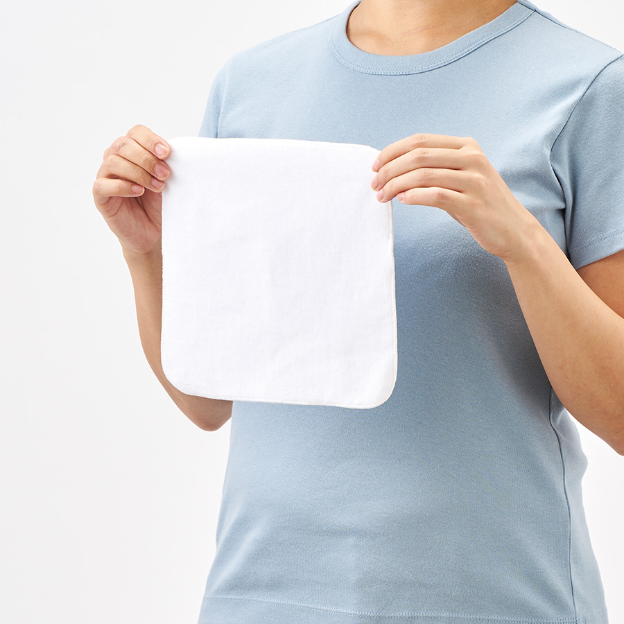 プリントしやすいコットンシャーリングミニタオル