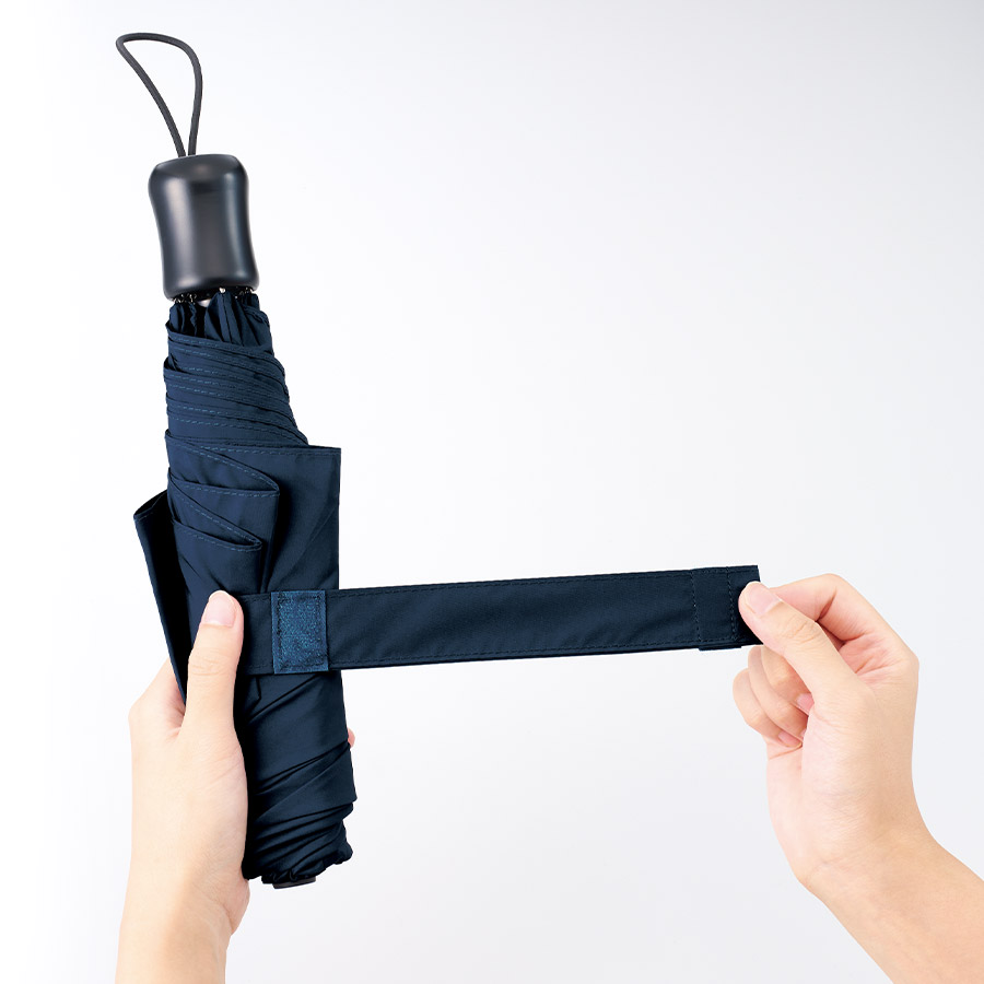 ひと振り雨粒サラッとUV折りたたみ傘