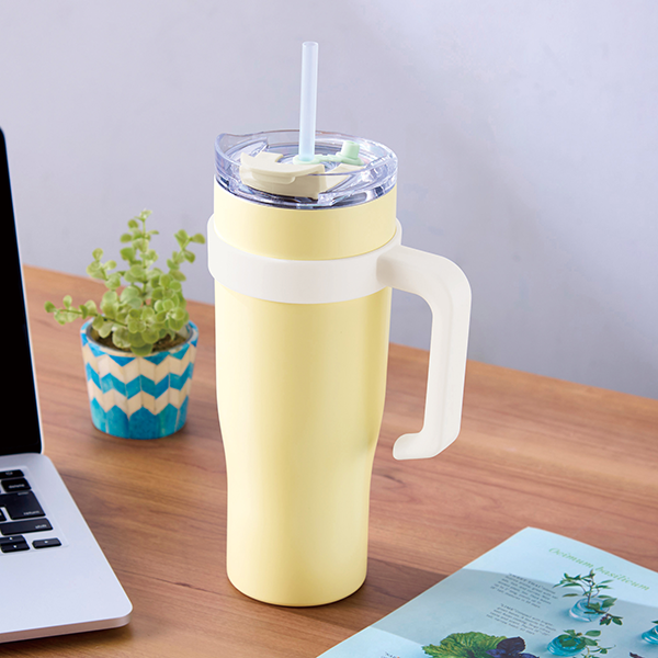 超大容量真空ステンレス取っ手付きタンブラー1.2L