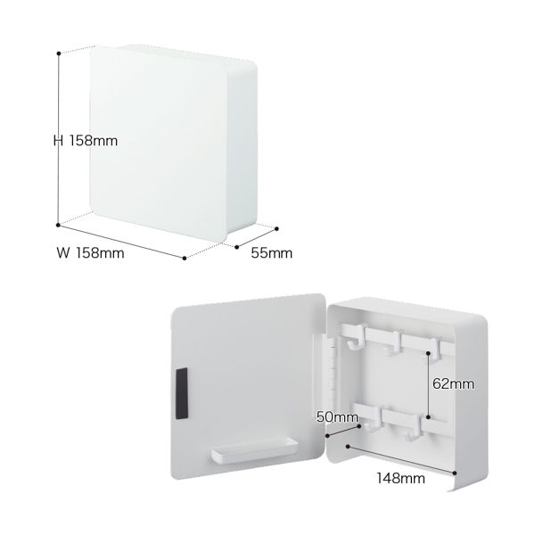 山崎実業 tower マグネットキーフック2段【印刷専用】