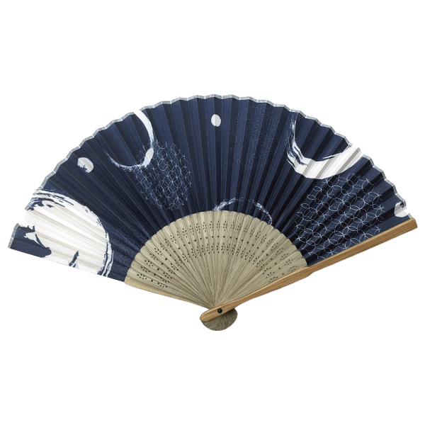 すす竹扇子　和文様